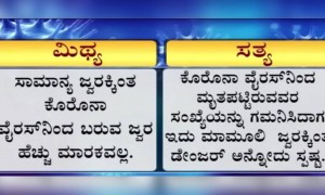 ಕೋರೋನ ಬಗೆಗಿನ ಸತ್ಯ ಮತ್ತು ಅಸತ್ಯಗಳು