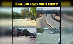 ಜನತಾ ಕರ್ಫ್ಯೂ ನಿಂದಾಗಿ ಖಾಲಿ ಖಾಲಿ ಹೊಡೆಯುತಿರುವ ಬೆಂಗಳೂರು ರಸ್ತೆಗಳು