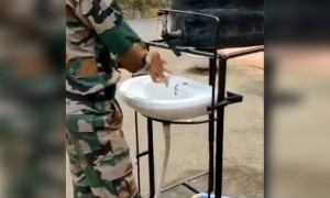 ಸೈನಿಕರು ಹೇಗೆ ಶುಚಿತ್ವ ಕಾಪಾಡುತ್ತಾರೆ ನೋಡಿ