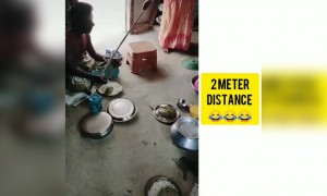 ಸೋಶಿಯಲ್ ಡಿಸ್ಟೆನ್ಸ್ ಗೆ ಬೆಸ್ಟ್ ಉದಾಹರಣೆ .....!!!