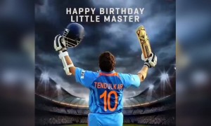 ಕ್ರಿಕೆಟ್ ದಂತಕತೆ ಸಚಿನ್ ತೆಂಡೂಲ್ಕರ್ ಹುಟ್ಟುಹಬ್ಬ ....!!!