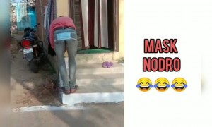 ಅಣ್ಣ ಮಾಸ್ಕ್ ಎಲ್ಲಿ ಹಾಕೊಂಡಿದರೆ ನೋಡಿ ....!!!