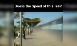 ಅಬ್ಬಾ ಈ ರೈಲಿನ ವೇಗ ಎಷ್ಟು ನೋಡಿ ......!!!