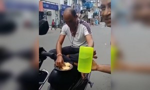 ಮಾಸ್ಕ್ ಹಾಕಿರೋದೇ ಮರೆತ ವ್ಯಕ್ತಿ ....